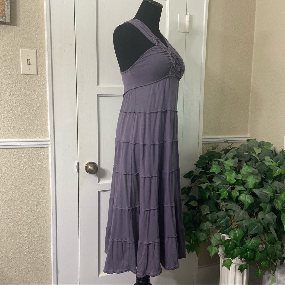 Free People Beach Free People Tiered Macrame Sun Dress - Picture 5 of 12